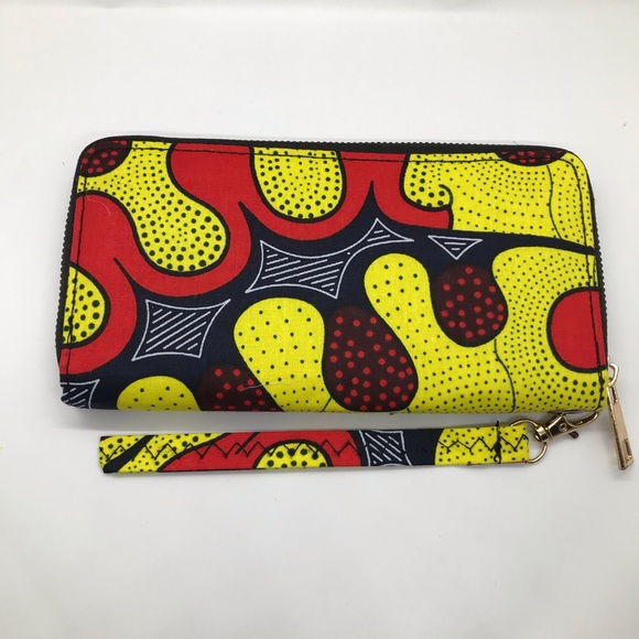 African Printed Wristlet/Wallet - Picture 3 of 3
